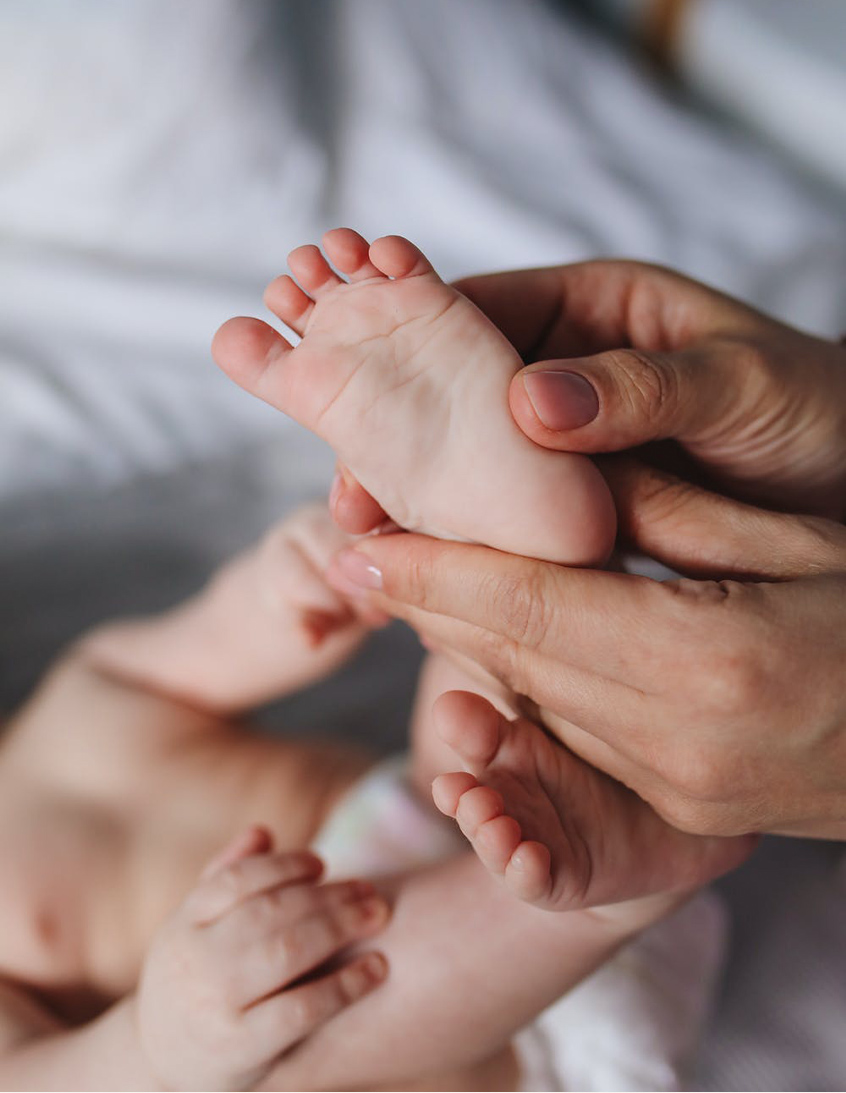 bose dziecięce stopy